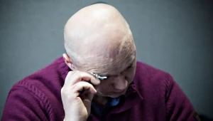 Ojciec zmarłego chłopca podczas konferencji prasowej /fot. Anatol Chomicz