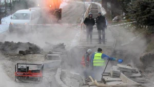 Awaria ciepłownicza w Gdańsku. Fot. Piotr Wittman