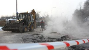 W Gdańsku pękła rura ciepłownicza/ fot. Piotr Wittman