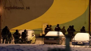 Policjanci na miejscu zdarzenia /fot. Darek Delmanowicz