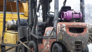 Wózki widłowe napędzane gazem LPG /fot. Adama Warżawa