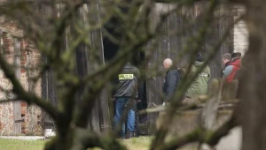 Policjanci na miejscu tragedii/ fot. Michał Kosc