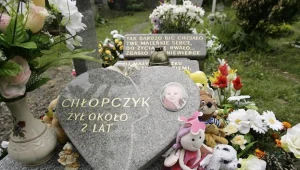 Grób chłopca, którego wyłowiono ze stawu / fot. Marcin Tomalka