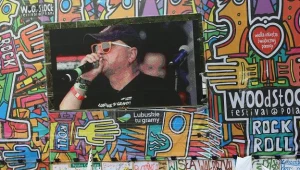 Na telebimie - założyciel i prezes WOŚP Jurek Owsiak/fot. Leszek Muszyński