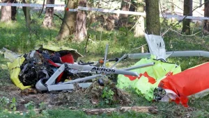 Miejsce wypadku motolotni/fot. Andrzej Grygiel