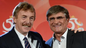 Adam Nawałka i i prezes PZPN Zbigniew Boniek.