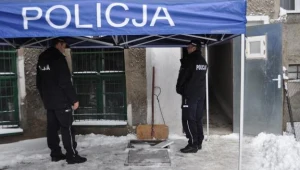 Policjanci na miejscu zdarzenia