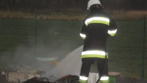 Pożar piwnicy w Niewodnikach