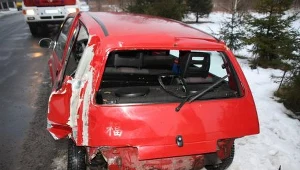 Opolskie: Uderzył w słup / fot. Mario