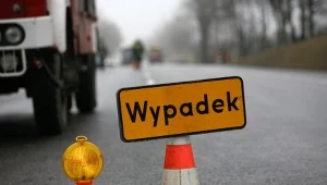 Zablokowana była droga krajowa nr 74.