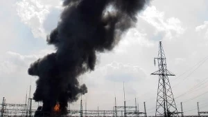 Wielki pożar w Suwałkach - część miasta bez prądu