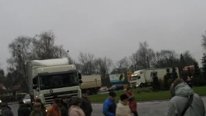 Nie TIR-om w centrum. Augustów znów protestuje / fot. Andrzej Piedziewcz