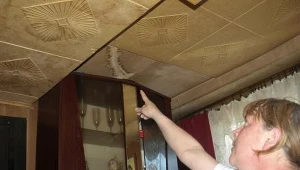 Cały sufit to jeden wielki grzyb - mówi lokatorka./fot. K. Uliczny