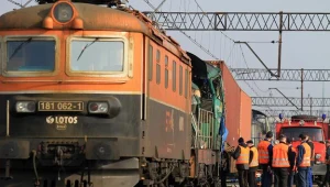 Na stacji Wzgórze Świętego Maksymiliana zderzyły się dwa pociągi/fot. Roman Jocher