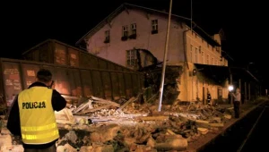 Wypadek na dworcu / fot. L. Muszyński