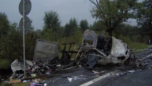 Wskutek wypadku zginęły dwie osoby / fot. KP PSP w Kole