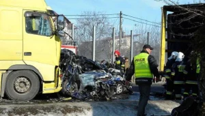 Miejsce karambolu na drodze krajowej nr 9 w Boguchwale koło Rzeszowa / fot. Darek Delmanowicz