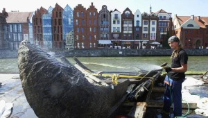 Fragment części dziobowej ok. 250-letniej szkuty wiślanej/fot. Adam Warżawa