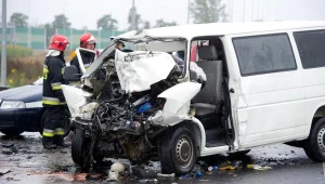 Do wypadku doszło między miejscowościami Kaszewy i Wojszyce/fot. Grzegorz Michałowski