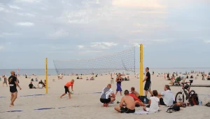 Plaża, na której doszło do bójki. Fot. Piotr Pędziszewski