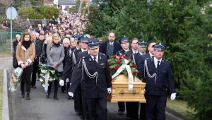 Uroczystości pogrzebowe burmistrza Zdzieszowic Dietera Przewdzinga /fot. Krzysztof Świderski