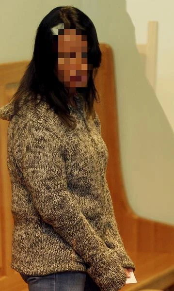 Oskarżona Beata Ch. przed sądem, fot. Andrzej Grygiel Oskarżona Beata Ch. przed sądem, fot. Andrzej Grygiel
