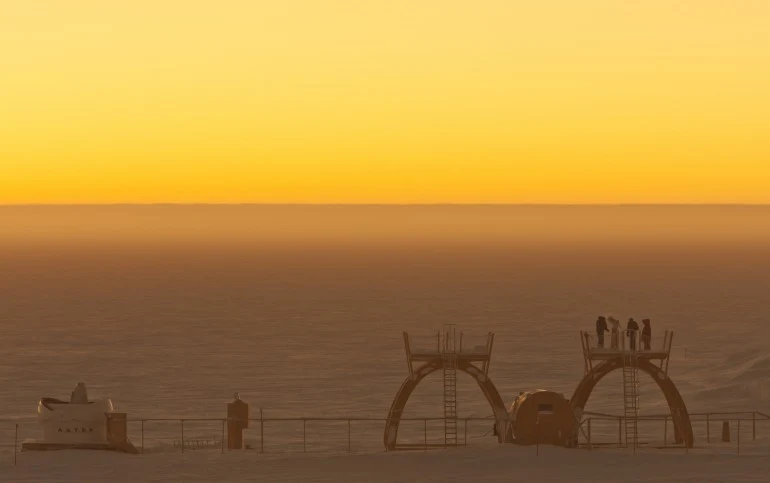 Concordia - stacja arktyczna w okolicach bieguna południowego (Fot. ESA)