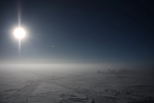 Concordia - stacja arktyczna w okolicach bieguna południowego (Fot. ESA)