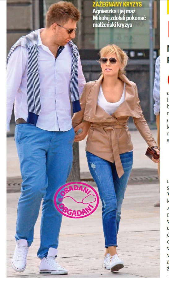 Agnieszka Popielewicz z mężem Mikołajem Witem Agnieszka Popielewicz z mężem Mikołajem Witem