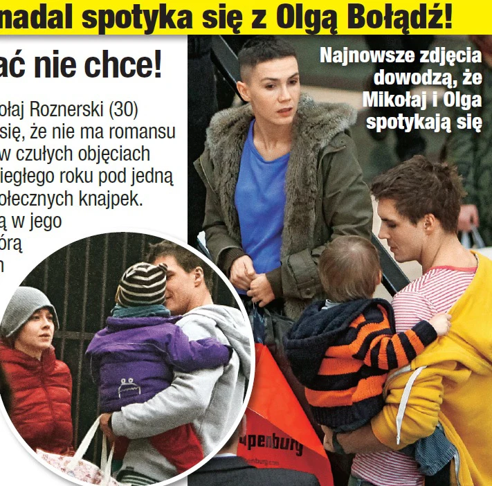 Olga Bołądź i Mikołaj Roznerski z obiektywie paparazzich