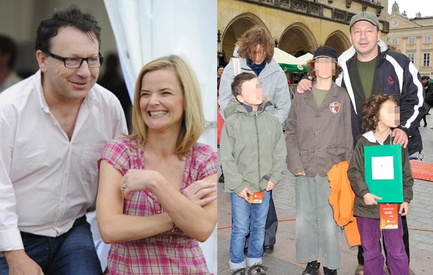 Monika Richardson, Zbyszek Zamachowski, Aleksandra Justa z dziećmi Monika Richardson, Zbyszek Zamachowski, Aleksandra Justa z dziećmi