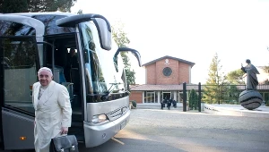 Papież Franciszek w miejscowości Ariccia