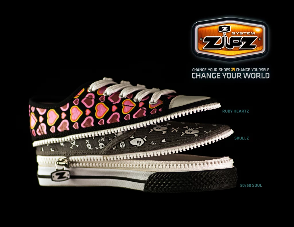 Zipz® Shoes dają wiele możliwości Zipz® Shoes dają wiele możliwości