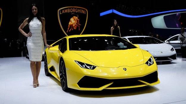 Lamborghini Huracan LP 610-4 podczas targów w Genewie