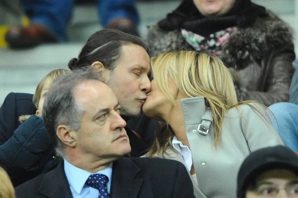 Małgosia z Radkiem na meczu Polska-Szkocja