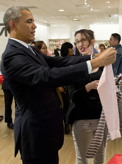 Barack Obama w sklepie GAP Barack Obama w sklepie GAP