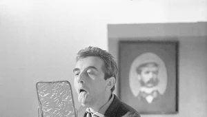 Studencki Teatr Satyryków. Andrzej Łapicki w przedstawieniu "Poczta" (1966)