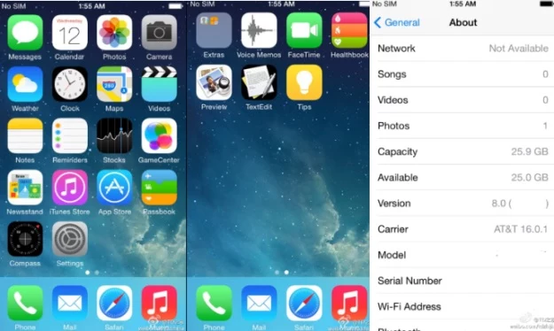 iOS 8 nie wprowadzi dużo zmian stylistycznych do systemu Apple