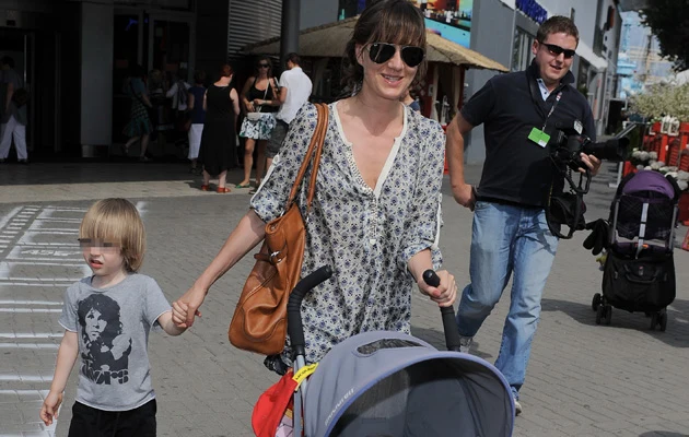 Maja Ostaszewska z synem Frankiem Maja Ostaszewska z synem Frankiem
