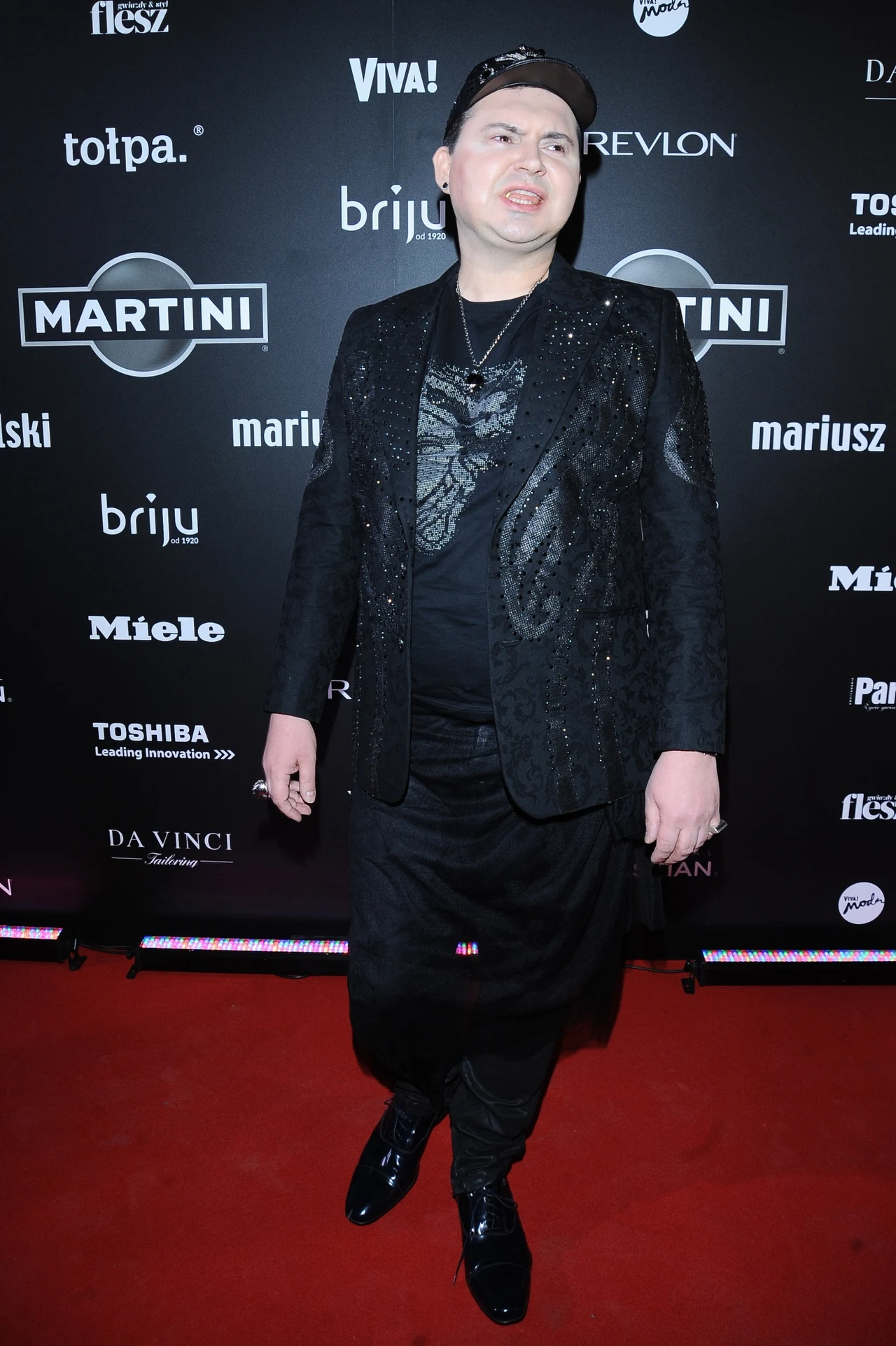 Michał Witkowski na pokazie Mariusza Przybylskiego Michał Witkowski na pokazie Mariusza Przybylskiego