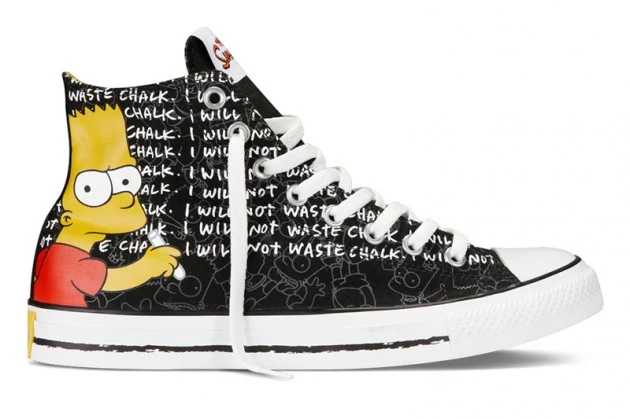 Nie będę marnował kredy - deklaruje Bart na trampkach Converse