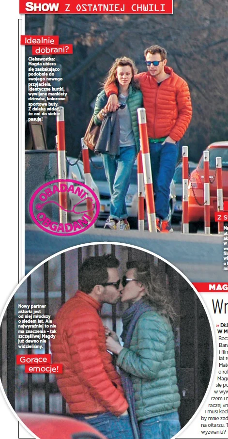 Magda Boczarska i Mateusz Banasiuk na spacerze Magda Boczarska i Mateusz Banasiuk na spacerze