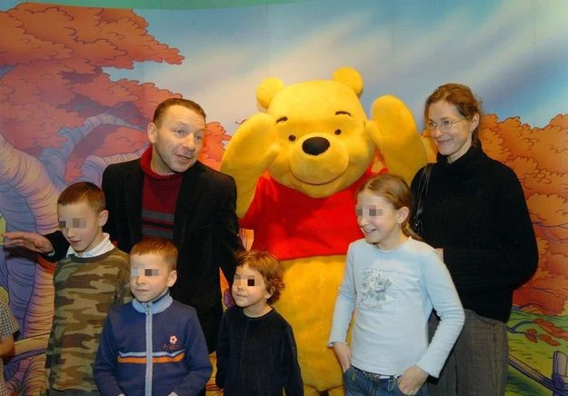 Zbyszek z dziećmi i byłą żoną Zbyszek z dziećmi i byłą żoną