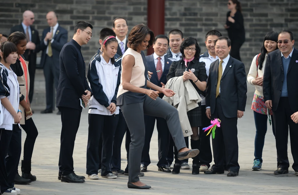Michelle Obama z wizytą w Xi'an Michelle Obama z wizytą w Xi'an