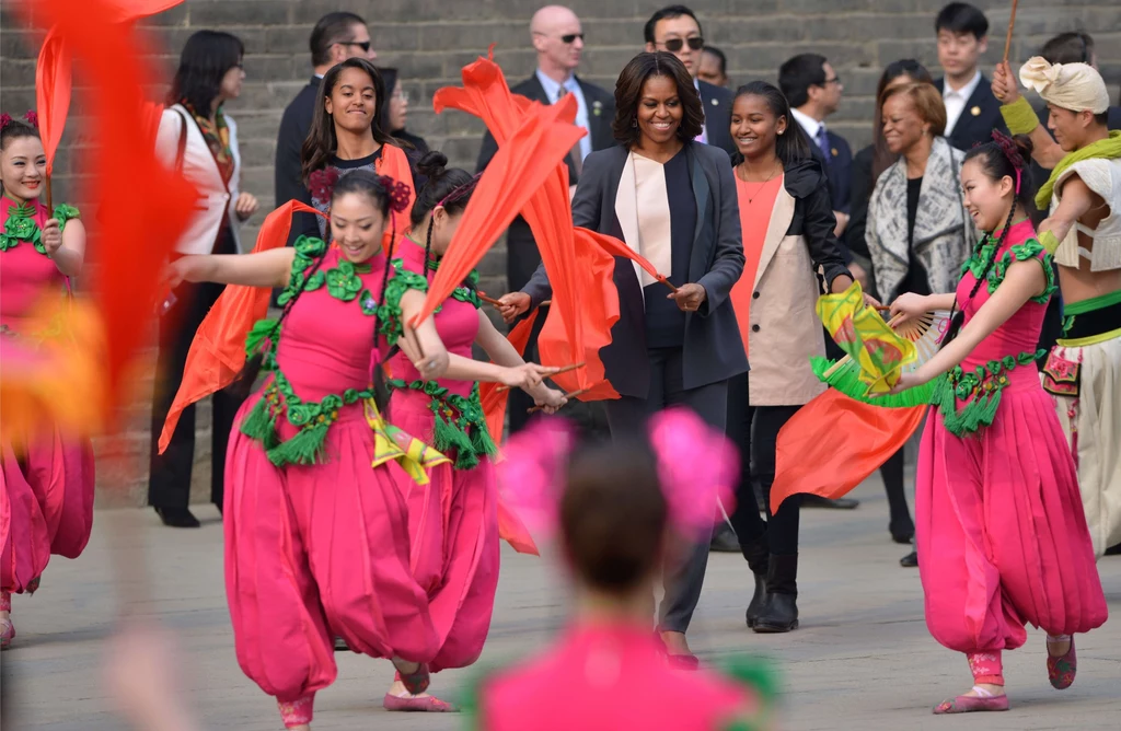 Michelle Obama z wizytą w Xi'an Michelle Obama z wizytą w Xi'an