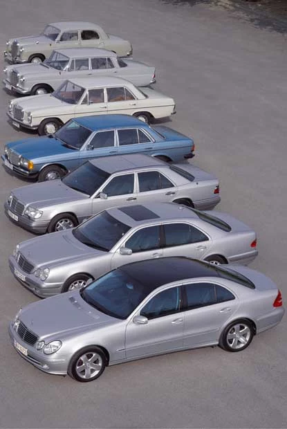 Siedem generacji mercedesa klasy E / kliknij Siedem generacji mercedesa klasy E / kliknij