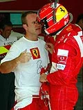 Barrichello i Schumacher