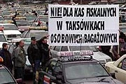 Protest taksówkarzy