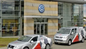 Piłkarze w Volkswagenach