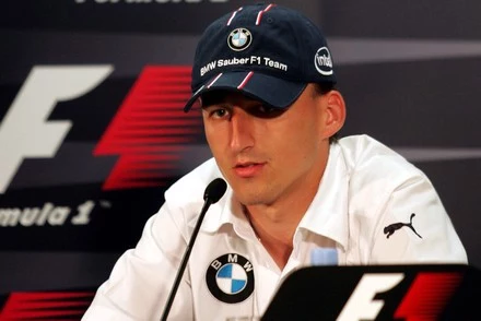 Kubica na konferencji prasowej / Kliknij